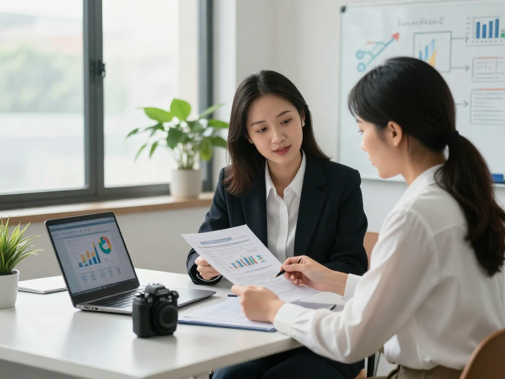 Engaging discussion on debt consolidation Canada with a financial counselor and client in a professional office setting.